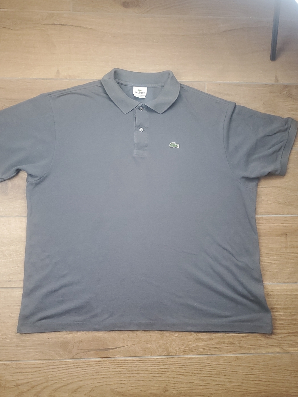 Lacoste Men's Size 9 Gray 100% Cotton Polo Shirt